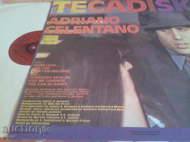 BTA 11049 - Adriano Celentano - Tecadisk with price 10.00 BGN | € 5.11 BTA 11049 - Adriano Celentano - Tecadisk with price 10.00 BGN | € 5.11