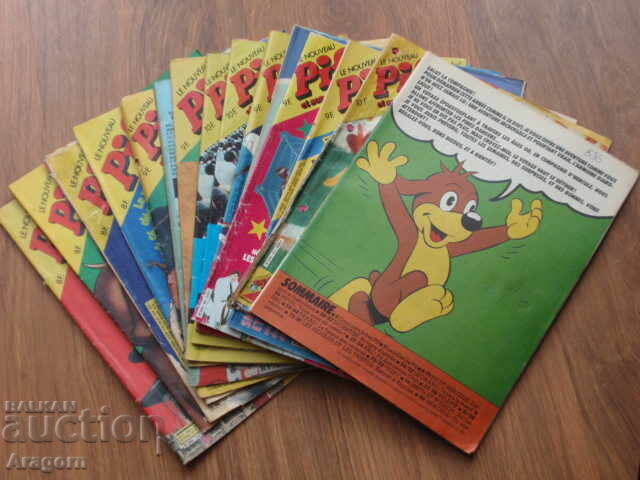 Auction  Lot of 47 "Pif Gadget" (Pif) comics with lips