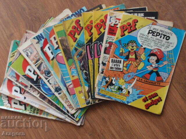 Lot of 47 "Pif Gadget" (Pif) comics with lips - 5