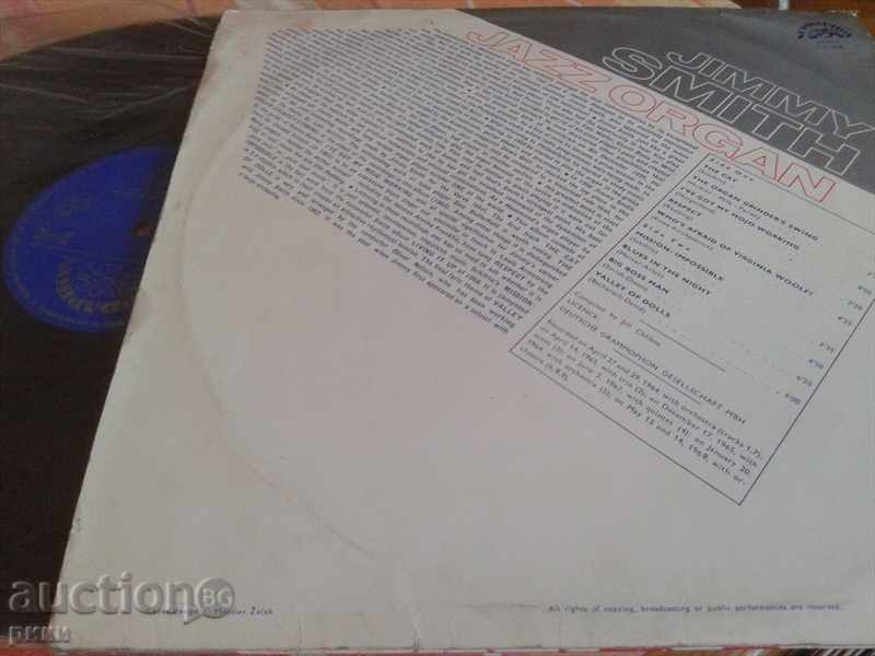 1 15 0638 Jimmy Smith Jazz Organ 1970 with price 8.00 BGN | € 4.09 1 15 0638 Jimmy Smith Jazz Organ 1970 with price 8.00 BGN | € 4.09