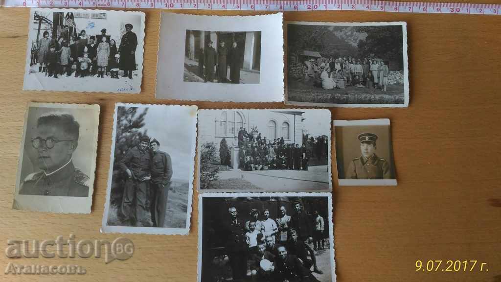 Παρτίδα παλιές φωτογραφίες στρατιωτών