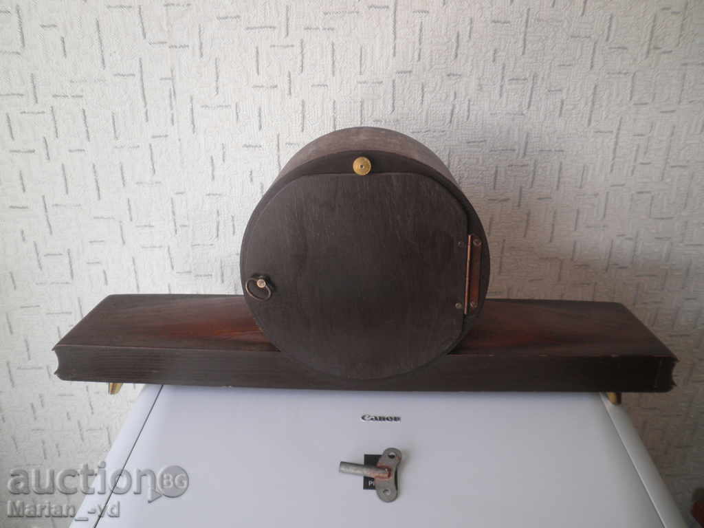 Old mechanical fireplace clock DUGENA - 7