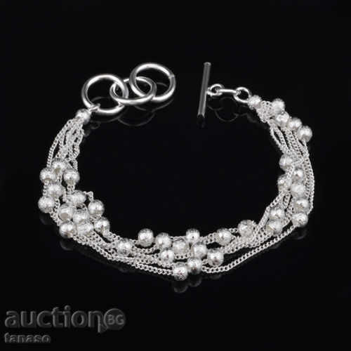 Silver-plated bracelet with charms Silver-plated bracelet with charms