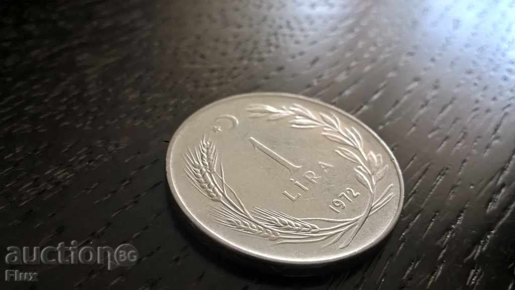 Монета - Турция - 1 лира | 1972г.