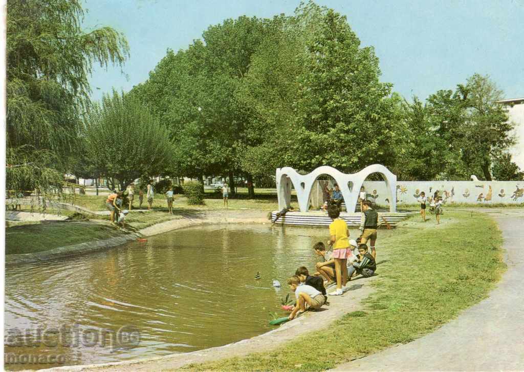 Postcard - Burgas, Primorsko garden