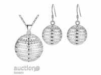 Silver-plated set, spheres