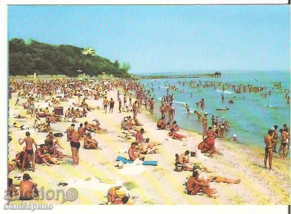 Carte poștală Bulgaria Burgas Beach 2 *