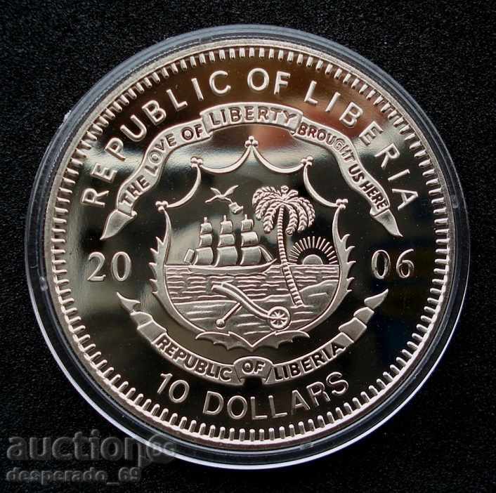 (¯`'•.¸ 10 dollars 2006 LIBERIA UNC ¸.•'´¯) with price 22.00 BGN | € 11.25 (¯`'•.¸ 10 dollars 2006 LIBERIA UNC ¸.•'´¯) with price 22.00 BGN | € 11.25