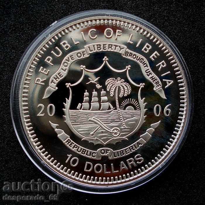(¯`'•.¸ 10 dollars 2006 LIBERIA UNC ¸.•'´¯) with price 22.00 BGN | € 11.25 (¯`'•.¸ 10 dollars 2006 LIBERIA UNC ¸.•'´¯) with price 22.00 BGN | € 11.25