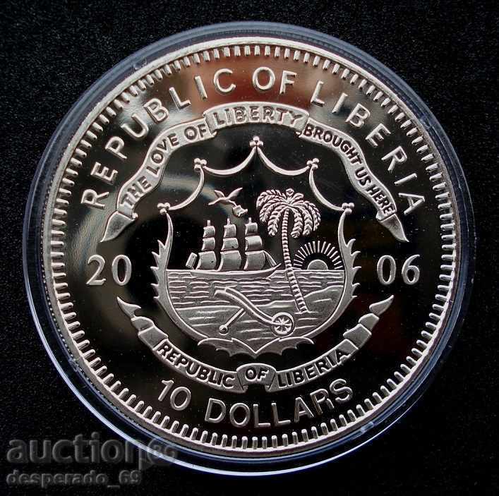 (¯`'•.¸ 10 dollars 2006 LIBERIA UNC ¸.•'´¯) with price 22.00 BGN | € 11.25 (¯`'•.¸ 10 dollars 2006 LIBERIA UNC ¸.•'´¯) with price 22.00 BGN | € 11.25
