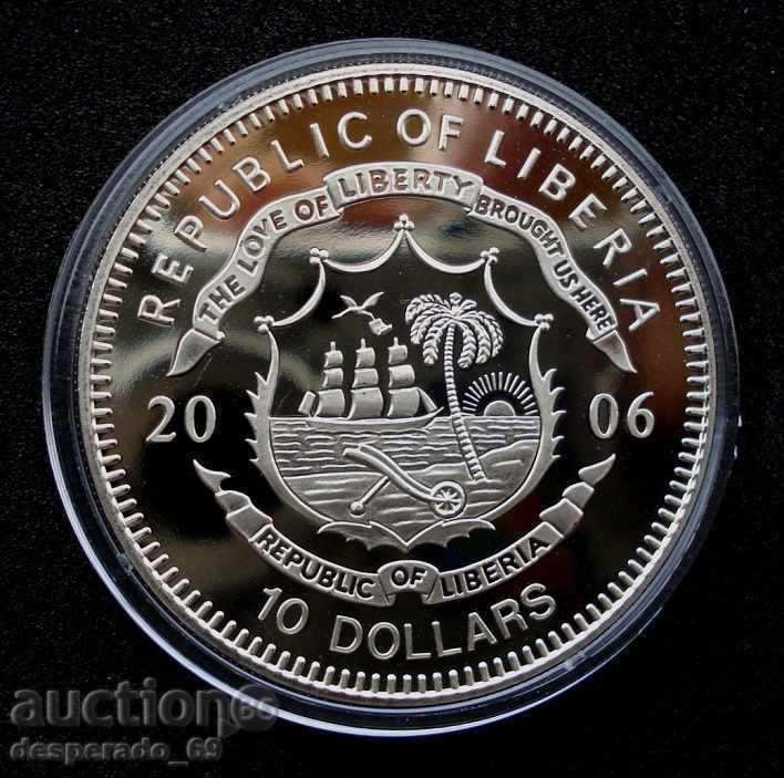 (¯`'•.¸ 10 dollars 2006 LIBERIA UNC ¸.•'´¯) with price 22.00 BGN | € 11.25 (¯`'•.¸ 10 dollars 2006 LIBERIA UNC ¸.•'´¯) with price 22.00 BGN | € 11.25