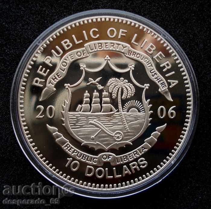 (¯`'•.¸ 10 dollars 2006 LIBERIA UNC ¸.•'´¯) with price € 13.00 | 25.43 BGN (¯`'•.¸ 10 dollars 2006 LIBERIA UNC ¸.•'´¯) with price € 13.00 | 25.43 BGN