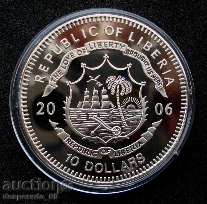 (¯`'•.¸ 10 dollars 2006 LIBERIA UNC ¸.•'´¯) with price 22.00 BGN | € 11.25 (¯`'•.¸ 10 dollars 2006 LIBERIA UNC ¸.•'´¯) with price 22.00 BGN | € 11.25