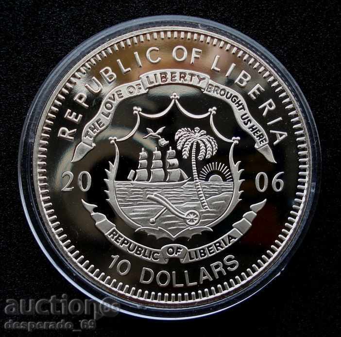 (¯`'•.¸ 10 dollars 2006 LIBERIA UNC ¸.•'´¯) with price 22.00 BGN | € 11.25 (¯`'•.¸ 10 dollars 2006 LIBERIA UNC ¸.•'´¯) with price 22.00 BGN | € 11.25