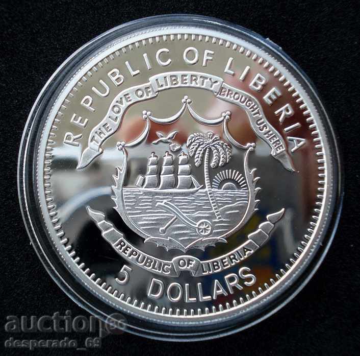 (¯`'•.¸ 5 dollars 2009 LIBERIA UNC ¸.•'´¯) with price 40.00 BGN | € 20.45 (¯`'•.¸ 5 dollars 2009 LIBERIA UNC ¸.•'´¯) with price 40.00 BGN | € 20.45