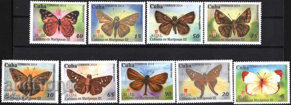 Καθαρίστε τα σήματα Πανίδα Πεταλούδες 2014 Κούβα