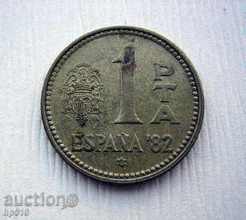 Испания 1 песета 1980 (80) / Spain 1 Peseta 1980 (80)