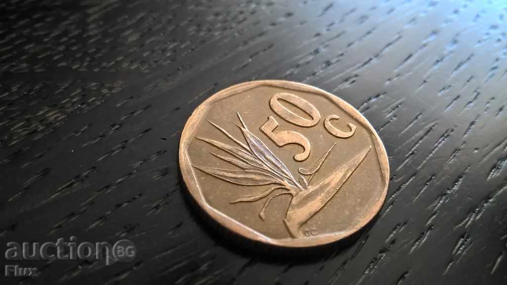 Moneda - Africa de Sud - 50 de cenți | 1993.