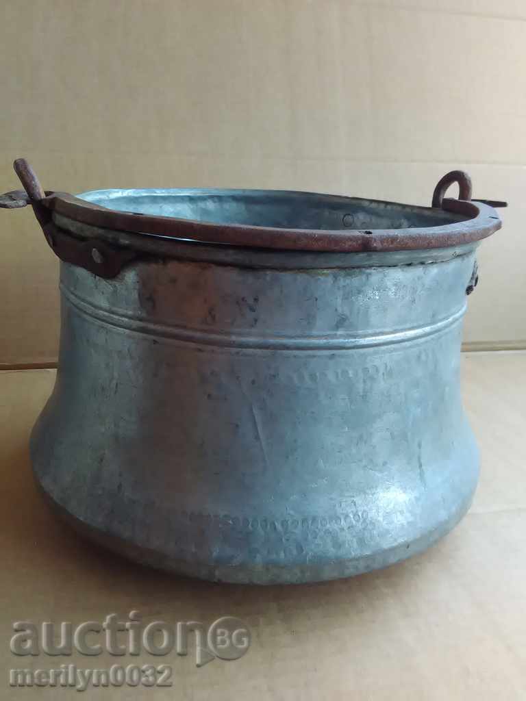 Auction Tinned boiler, baker, water tank, copper copper pot Auction Tinned boiler, baker, water tank, copper copper pot