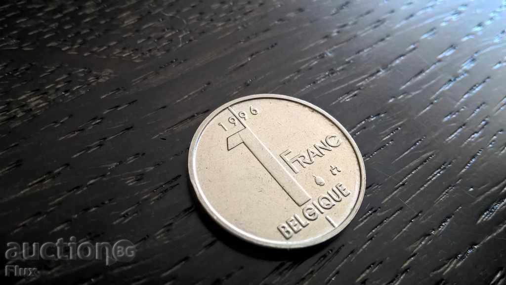Moneda - Belgia - 1 franc | 1996.