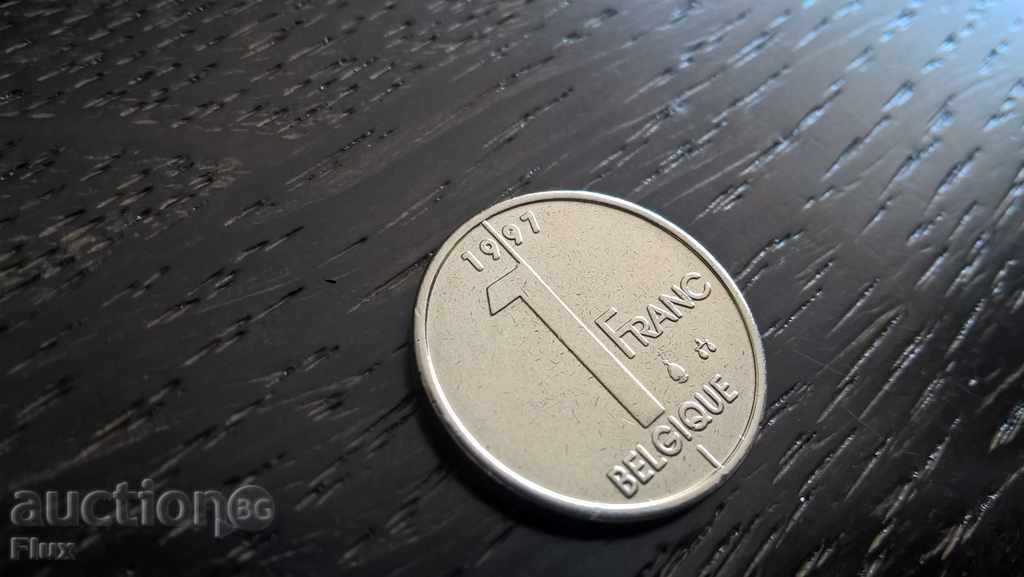 Moneda - Belgia - 1 franc | 1997.