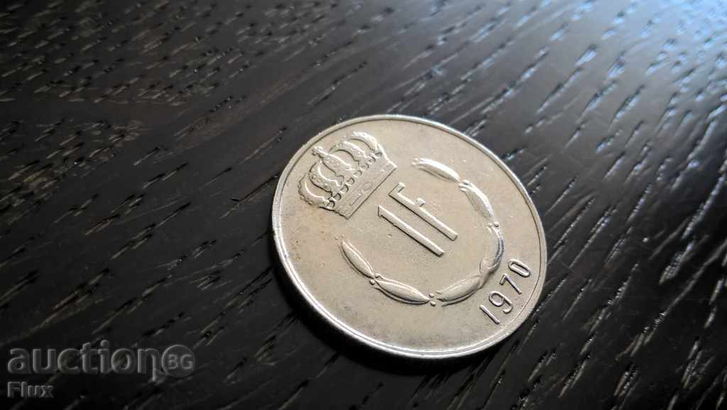 Monede - Luxemburg - 1 franc | 1970.