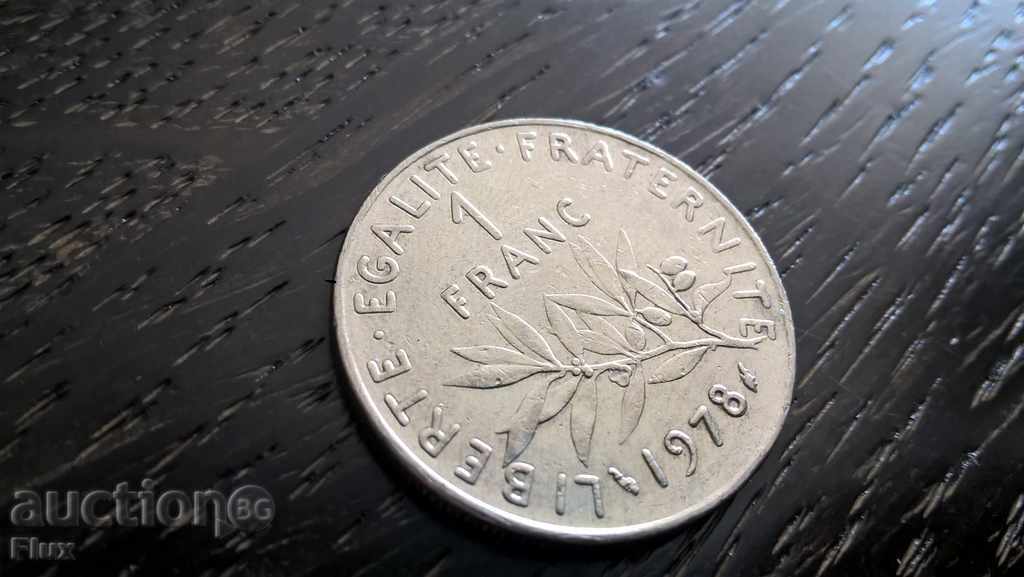 Moneda - Franța - 1 Franc | 1978.