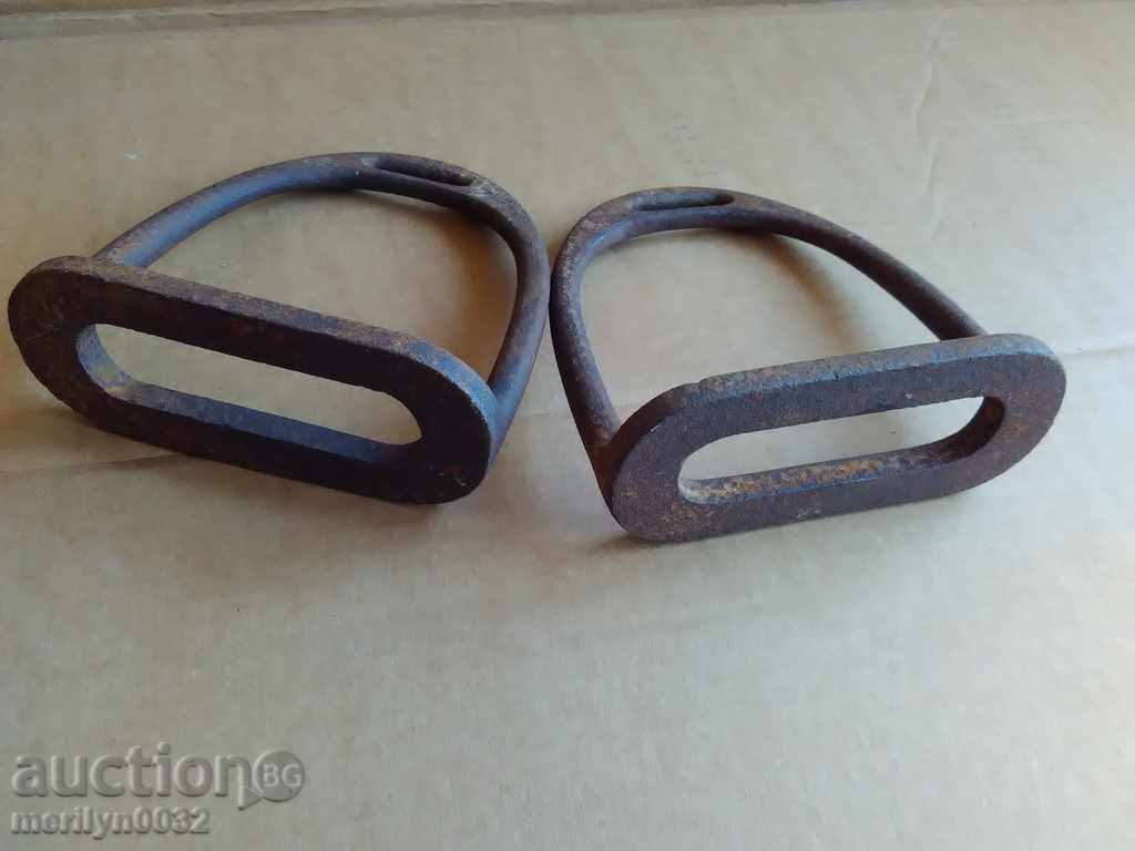 Old iron stirrups, spurs, reins, saddle, cavalry - 5 Old iron stirrups, spurs, reins, saddle, cavalry - 5