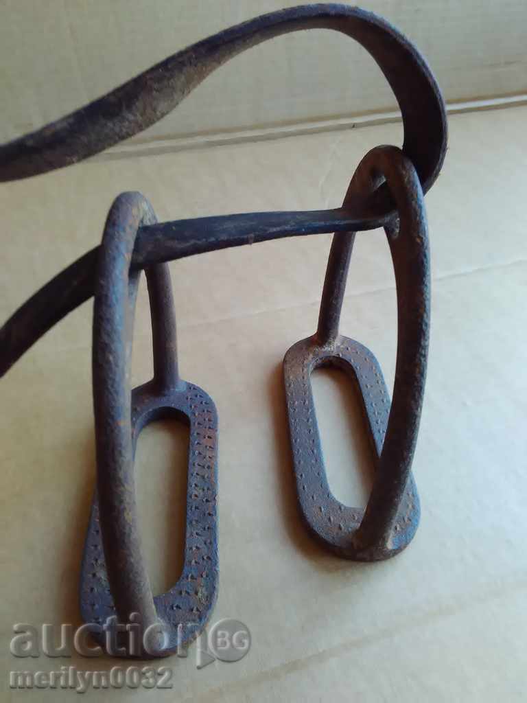 Old iron stirrups, spurs, reins, saddle, cavalry - 7 Old iron stirrups, spurs, reins, saddle, cavalry - 7
