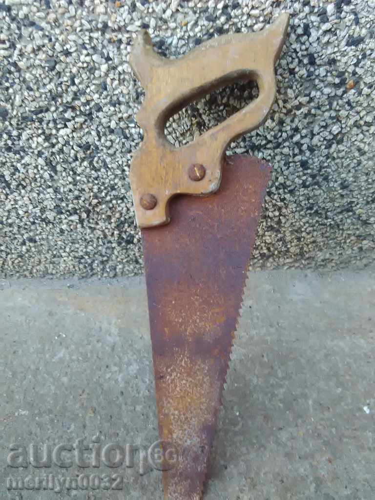 Old saw saw for wood saw