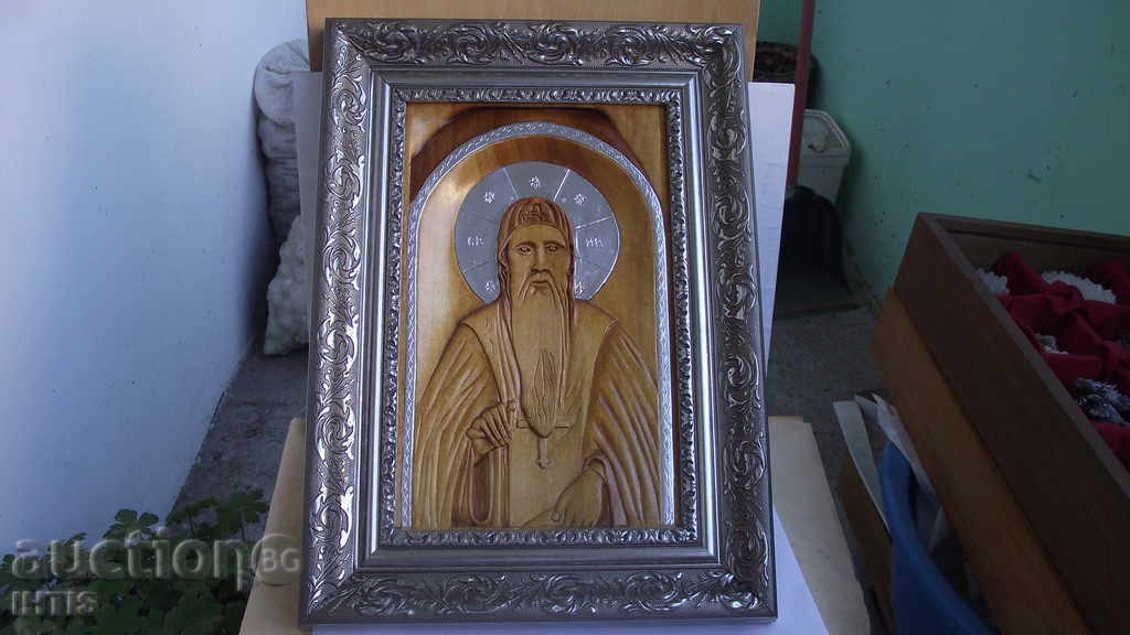 ICON - ICON carving SAINT Iv.Rilski