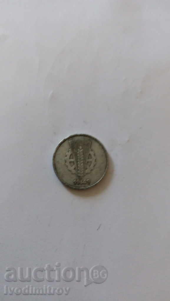 Germany 10 pffing 1949 A with price 0.75 BGN | € 0.38 Germany 10 pffing 1949 A with price 0.75 BGN | € 0.38