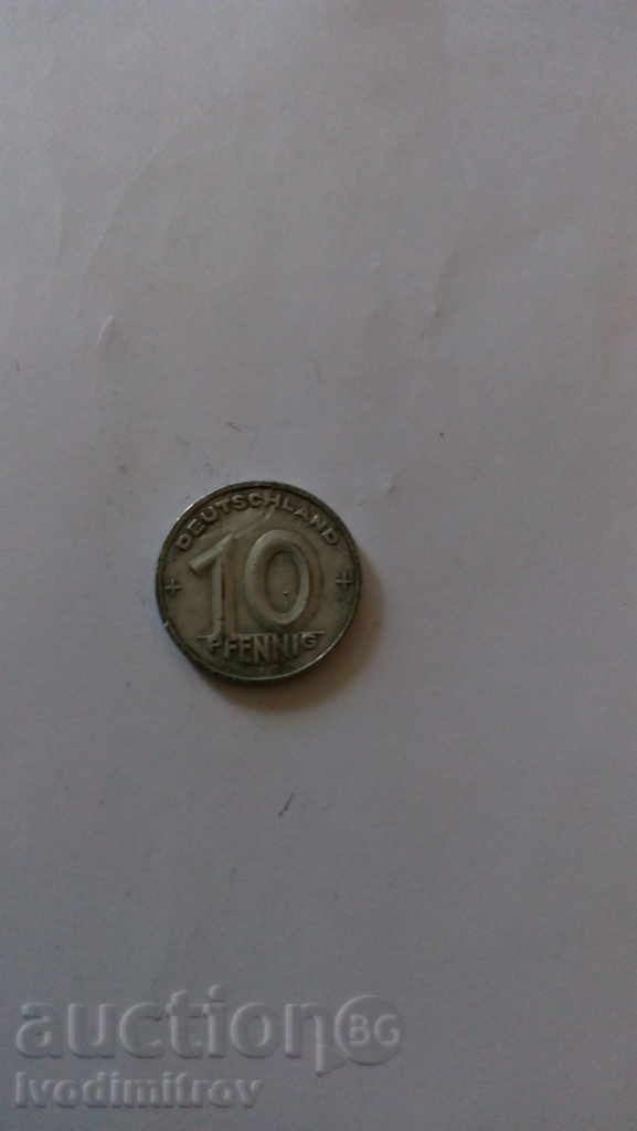 Germany 10 pffing 1949 A