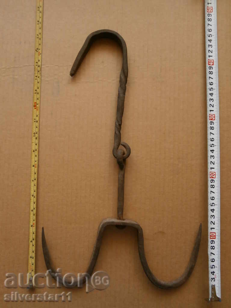 Ancient hand-wrought ironing hook - 6 Ancient hand-wrought ironing hook - 6