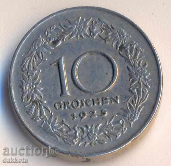 Австрия 10 грошен 1925 година