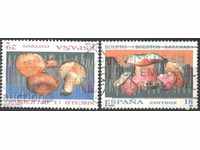 Stamped brands Flora Mushrooms 1994 from Spain