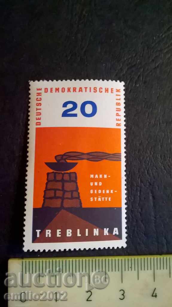 γραμματόσημο δρχ DDR καθαρό
