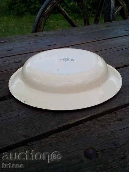 Delivery of Enamelled plate, bowl Delivery of Enamelled plate, bowl