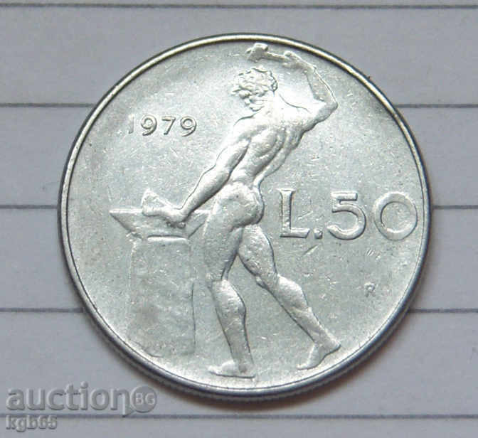 50 λίρες το 1979 Italiya.№2