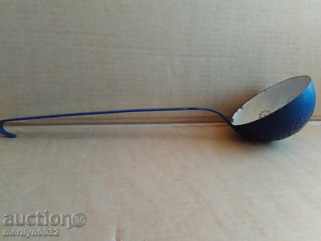 Old enameled spoon with enamel, ladle - 5 Old enameled spoon with enamel, ladle - 5