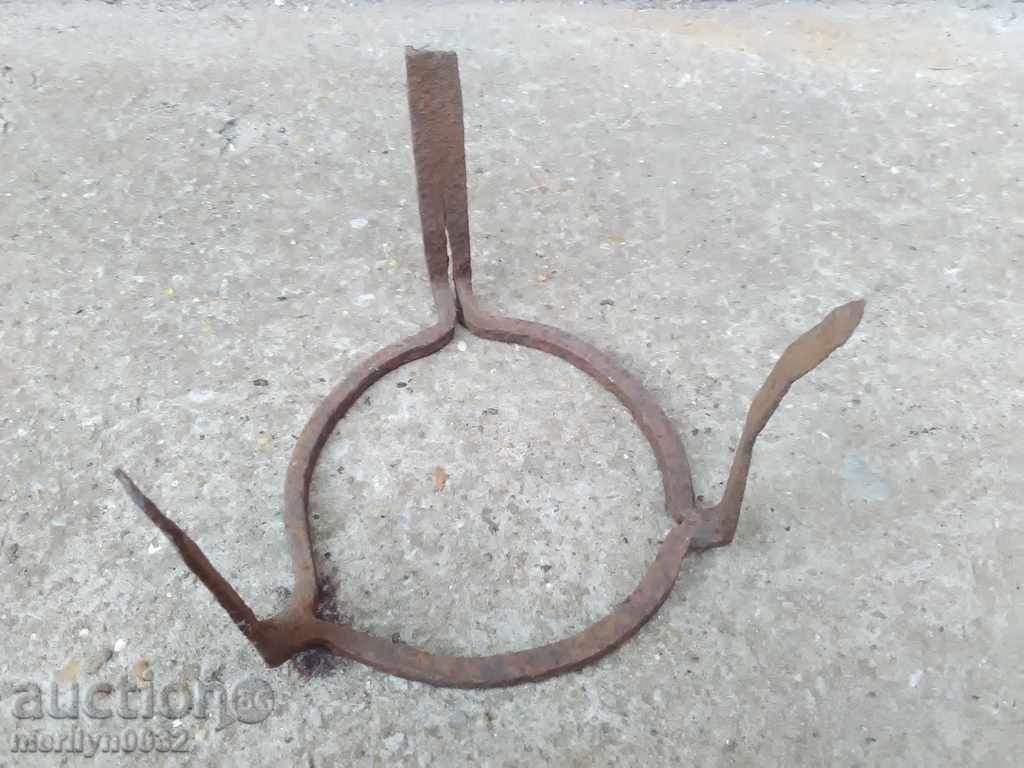 Auction An old forged sack, fireplace, grill, wrought iron Auction An old forged sack, fireplace, grill, wrought iron