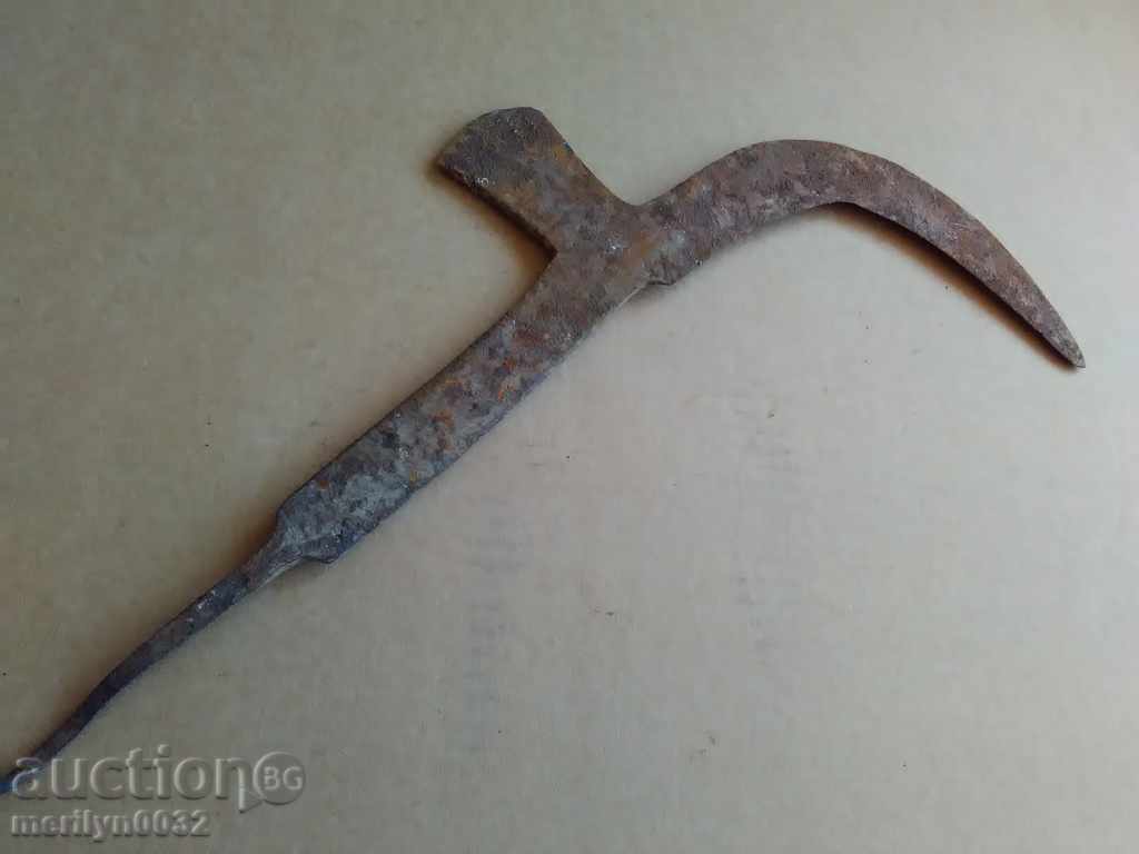 An old tool, an instrument, a hand forged cutter, a chopper, a machete - 5 An old tool, an instrument, a hand forged cutter, a chopper, a machete - 5