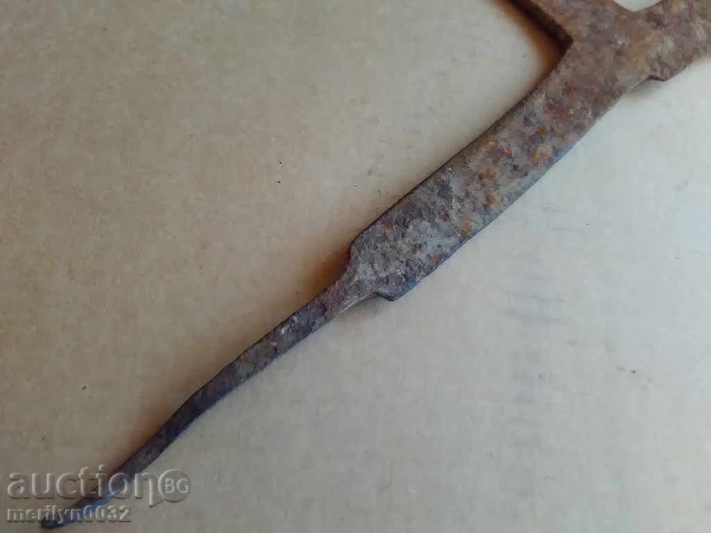 An old tool, an instrument, a hand forged cutter, a chopper, a machete - 6 An old tool, an instrument, a hand forged cutter, a chopper, a machete - 6