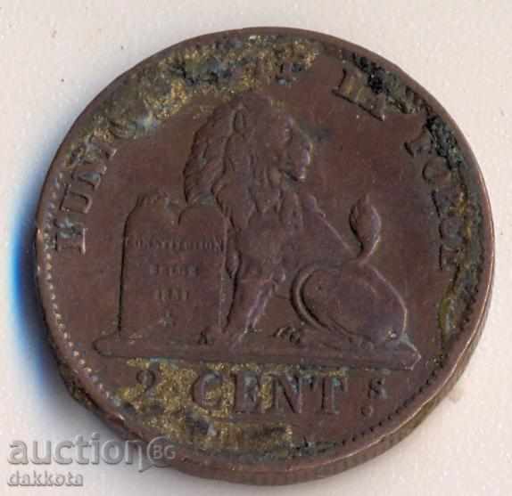 Belgia 2 centime 1876
