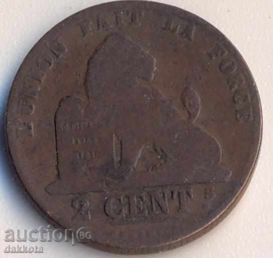 Belgium 2 centimeters 1845, DES BELGES