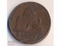 Βέλγιο 2 centimes 1863, DES Belges