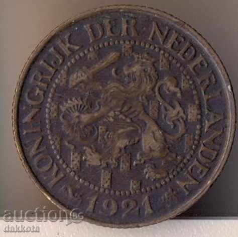Netherlands 1 cent 1921 year with price 3.40 BGN | € 1.74