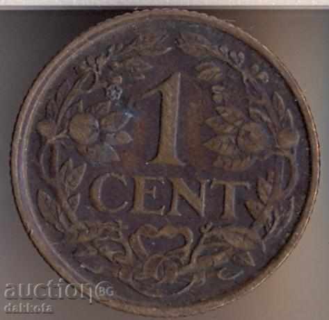 Netherlands 1 cent 1921 year
