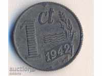 Netherlands 1 cent 1942, zinc
