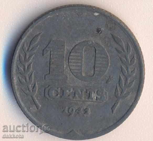 Holland 10 cents 1941, zinc